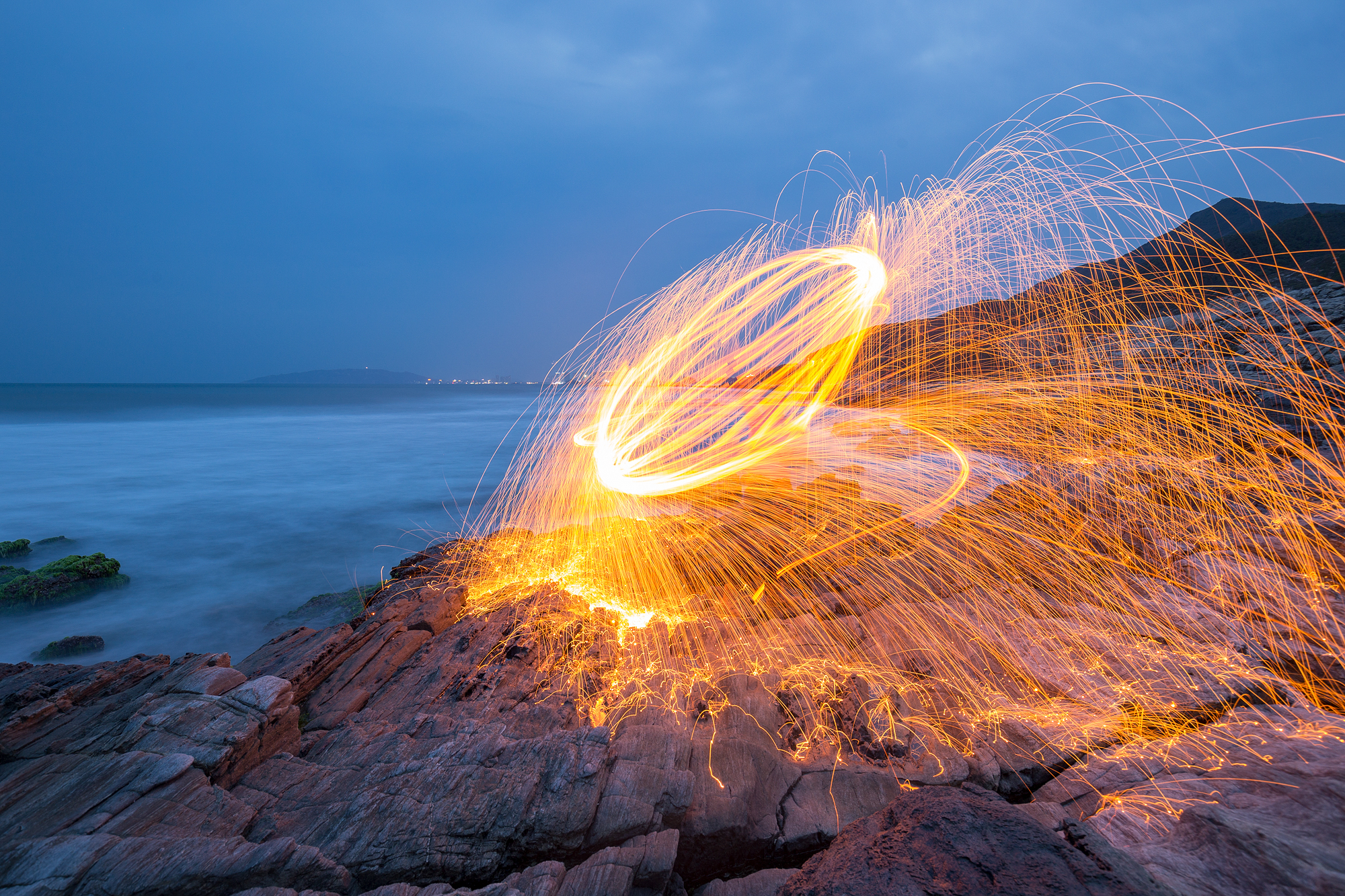 09.02【惠州】盐洲岛慢门流水•日出落日摄影创作2天