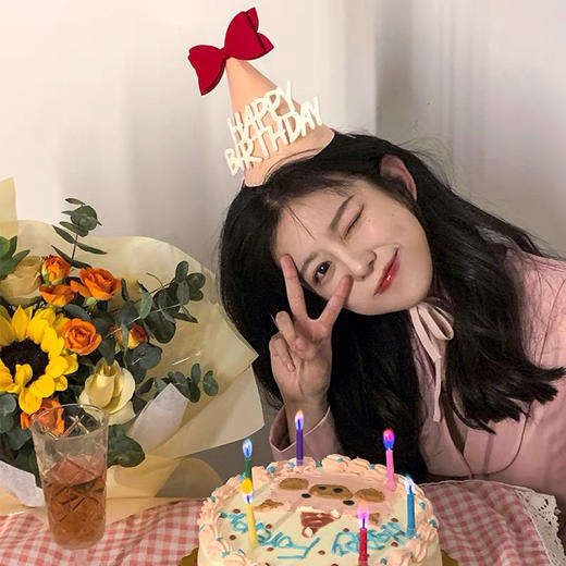 蝴蝶结ins风可爱生日帽 商品图1