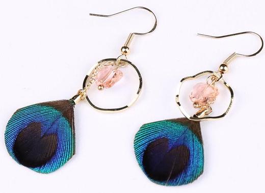 W°粉丝水晶钻耳坠 商品图0