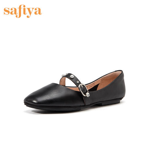 商场同款 | Safiya/索菲娅春秋芭蕾舞女鞋方头平跟玛丽珍单鞋SF91111067 商品图1