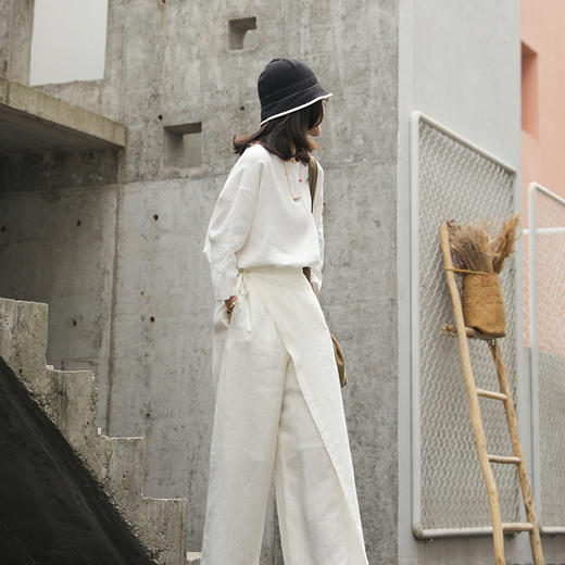 裁缝学苑AG153 文艺复古棉麻女装衬衫女新款2021年纸样打版样板 商品图2