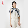 SAINTJOY/上久楷 女式真丝方巾 藏青城市涂鸦 FJ18004 商品缩略图4