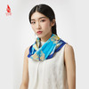 SAINTJOY/上久楷 女式真丝方巾 藏青城市涂鸦 FJ18004 商品缩略图4