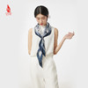 SAINTJOY/上久楷 女式真丝方巾 藏青城市涂鸦 FJ18004 商品缩略图2