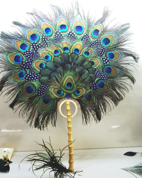 仪仗扇°孔雀翎