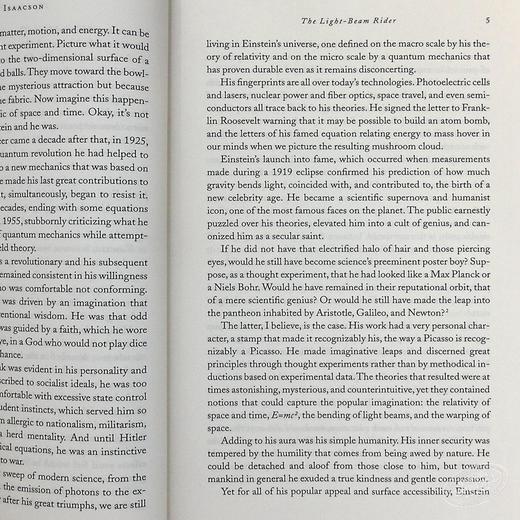 【中商原版】爱因斯坦：生活和宇宙 英文原版Einstein: His Life and Universe 爱因斯坦传记和相对论 艾萨克森 人物传记 世纪伟人 商品图6