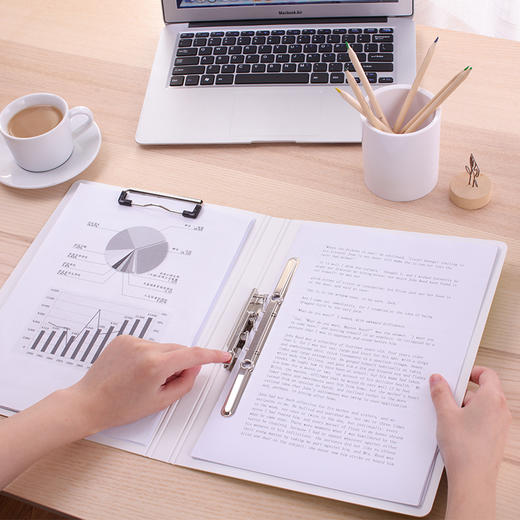 得力文件夹5049长押夹+板夹(蓝) 商品图3