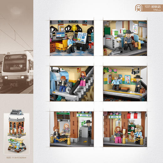 loz积木    1031    地铁站 商品图2