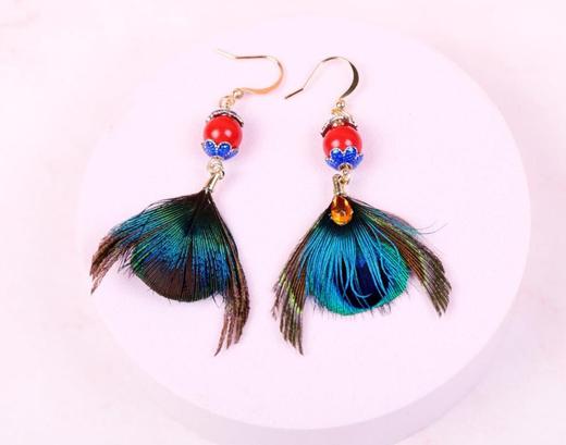 朱砂耳坠 商品图0