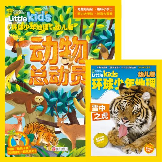 环球少年地理、环球少年地理幼儿版+动物总动员系列 杂志征订2021年 商品图3