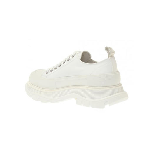 ALEXANDER MCQUEEN 麦昆  男士 低帮帆布增高鞋 白色 604257 W4L32 9000 商品图1