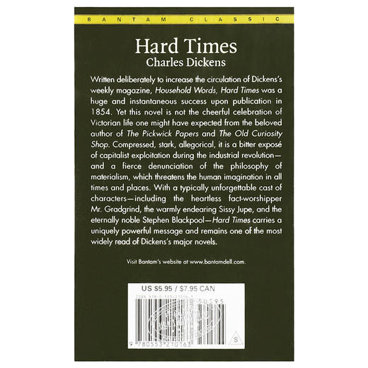 【中商原版】Hard Times艰难时世英文原版小说英文版查尔斯狄更斯Charles Dickens 商品图1