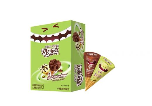 巧乐兹小V筒玄米茶+布朗尼口味20g*4支 商品图0