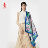 SAINTJOY/上久楷 真丝方巾 凤戏牡丹·深蓝色 FJ17006 商品缩略图1