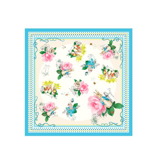 雪绒花Edelweiss 桑蚕丝巾小方巾复古百搭气质条纹发饰发带 商品图4