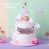 小公主百天单/双层蛋糕  [女宝宝百天首选] 商品缩略图0
