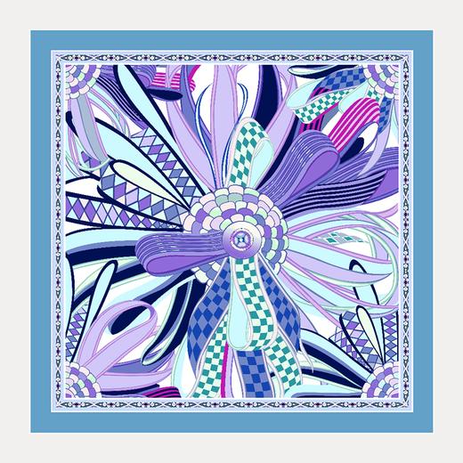 SAINTJOY/上久楷 真丝方巾 礼仪之花FJS19050 商品图5