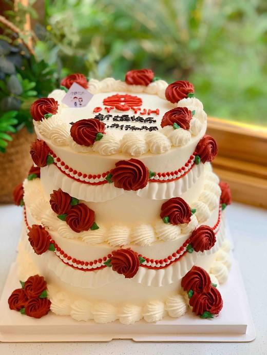 双层复古喜奶油蛋糕 下单前请仔细阅读商品详情 商品图1