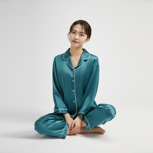 SAINTJOY/上久楷女式长袖睡衣套装JWS24001 商品图1