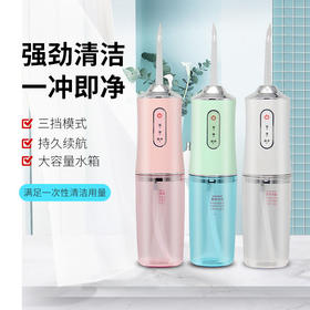 【网红爆款脉冲洗牙神器】充电清洁洁牙仪冲牙器正畸牙缝去黄牙 成人清洁口腔牙齿男女通用