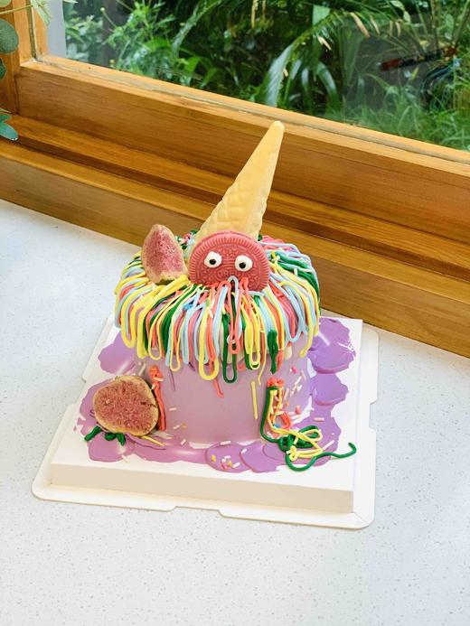 紫色 甜筒奶油蛋糕 下单前请仔细阅读商品详情 商品图0