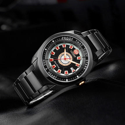 西铁城官方旗舰店正品漫威合作款新品钢铁侠光动能表AW1017-58W 商品图1