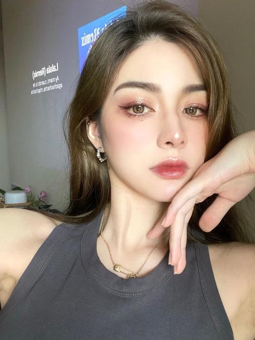 猪蹄/猪有蹄同款美瞳‼️pinkg 年抛 小酪棕 商品图8