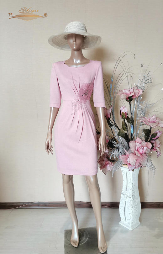 【特惠】YIQU丨“春暖花开”连身裙（粉红）P 商品图0