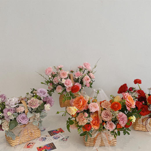 花艺  时光魔法 · 手提花篮 商品图0