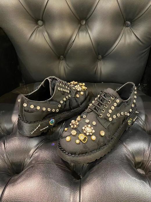 LFGJ女鞋  3863 哥特奢华系带百搭平底鞋 商品图2