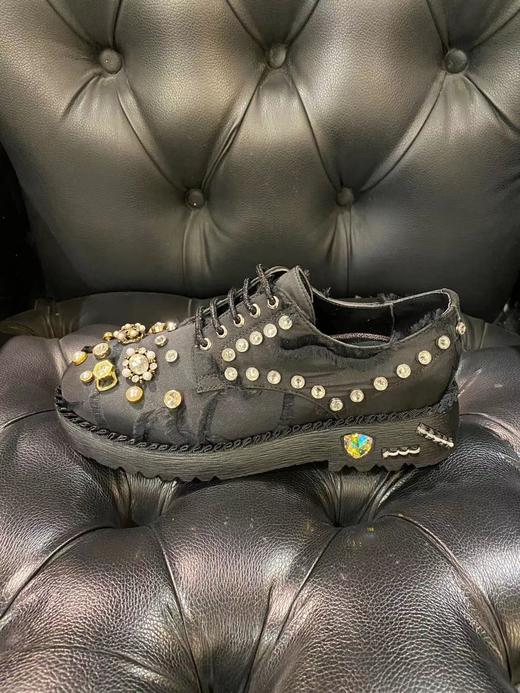 LFGJ女鞋  3863 哥特奢华系带百搭平底鞋 商品图1