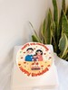 一家三口手绘蛋糕红黄色款-低糖处理无添加 商品缩略图1