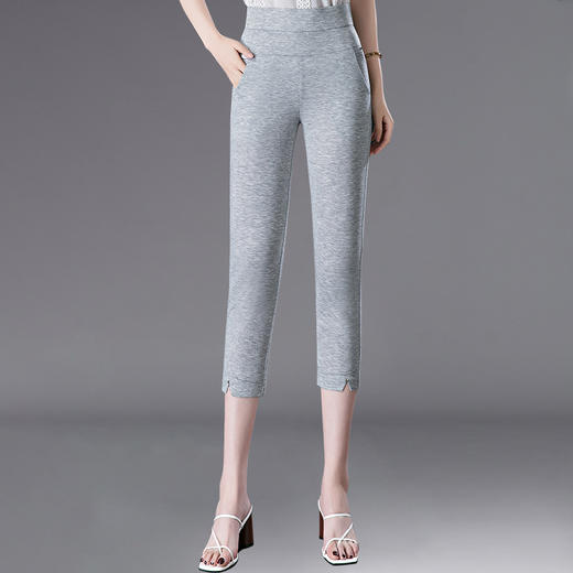 HSS  2335高腰外穿打底裤大码薄款休闲裤 商品图3