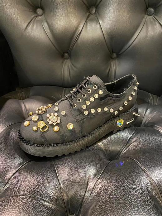 LFGJ女鞋  3863 哥特奢华系带百搭平底鞋 商品图0