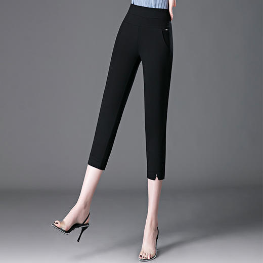 HSS  2335高腰外穿打底裤大码薄款休闲裤 商品图2