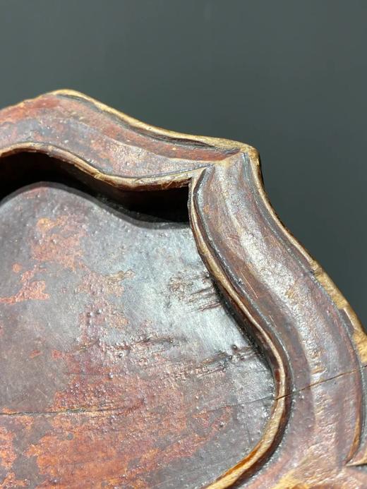 木雕宝相莲花型大供盘， 顺丰包邮 商品图8