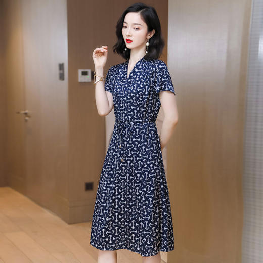 上海旗袍厂ASE-9155 真丝连衣裙 商品图1