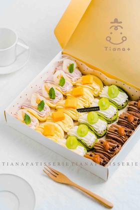 四拼煎蛋卷 荔枝换成杨梅口味啦