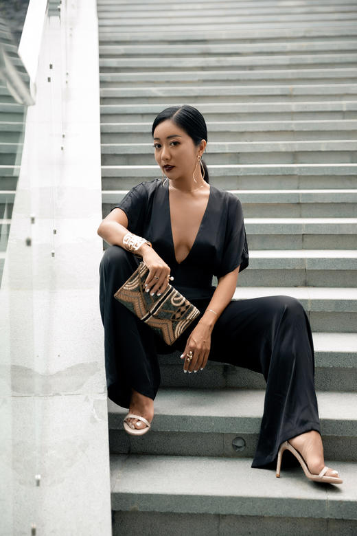 CG｜Ginny jumpsuit 05_505 [真丝深V连体裤] 商品图4