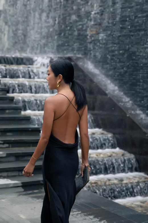 CG｜Lei dress Cowls back slipdress 05_502 [真丝交叉露背吊带连衣裙] 商品图3