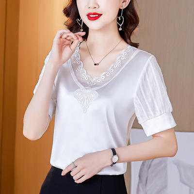 MZ103487 醋酸缎面吊带背心女内搭蕾丝上衣外穿夏装搭配西装的打底小衫 商品图3