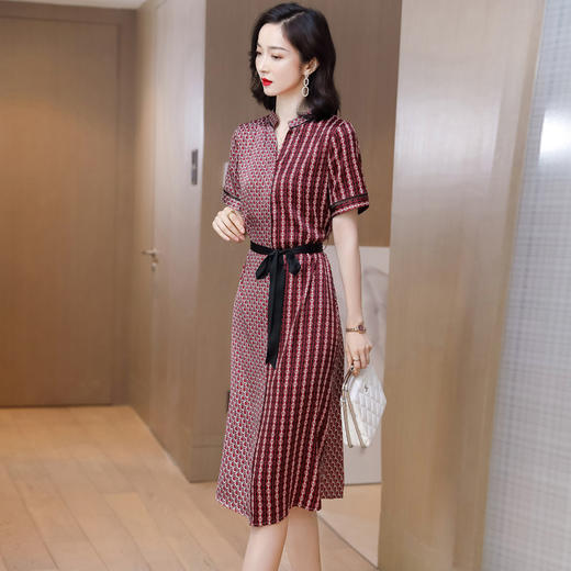 上海旗袍厂ASE-9158真丝连衣裙 商品图2