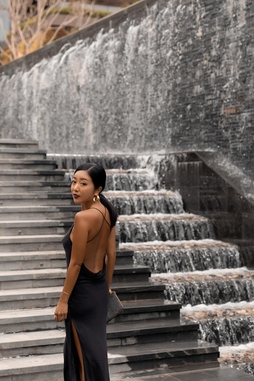 CG｜Lei dress Cowls back slipdress 05_502 [真丝交叉露背吊带连衣裙] 商品图9