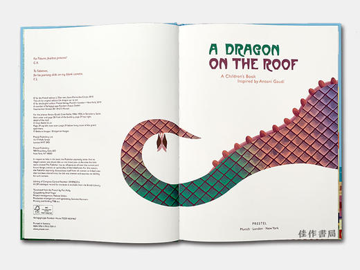 A Dragon on the Roof: A Children's Book Inspired by Antoni Gaudi / 屋顶上的龙:受安东尼·高迪启发的儿童读物 商品图1