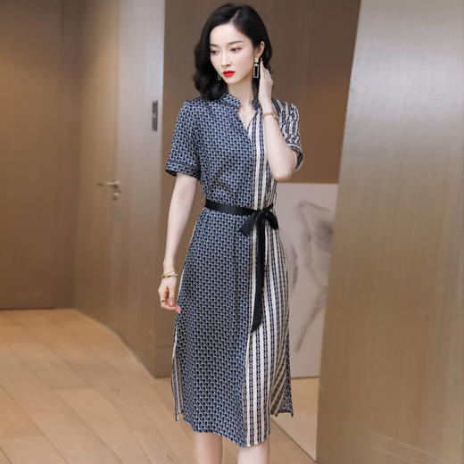 上海旗袍厂ASE-9158真丝连衣裙 商品图6