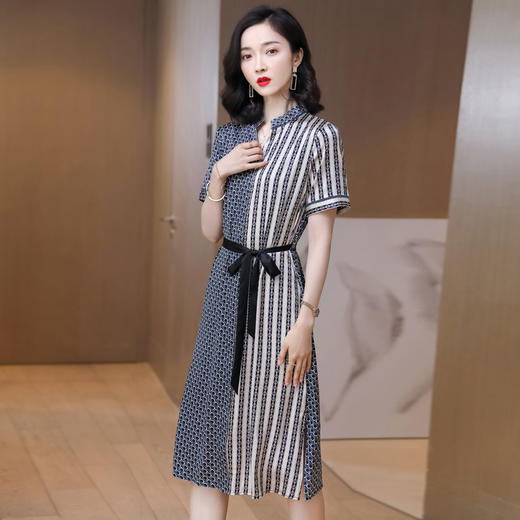 上海旗袍厂ASE-9158真丝连衣裙 商品图1