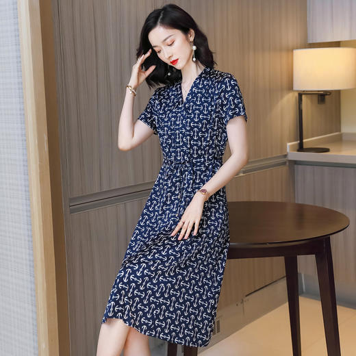 上海旗袍厂ASE-9155 真丝连衣裙 商品图5