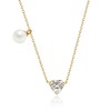 Pearl moments 闪耀白 心钻珍珠项链 商品缩略图0
