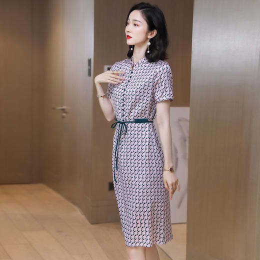 上海旗袍厂ASE-9153  真丝连衣裙 商品图3