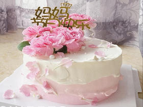 母亲节D款康乃馨创意主题蛋糕